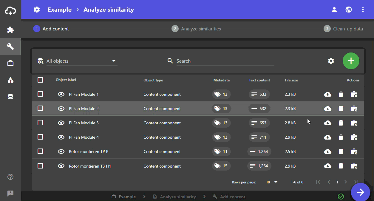 Similarity analysis