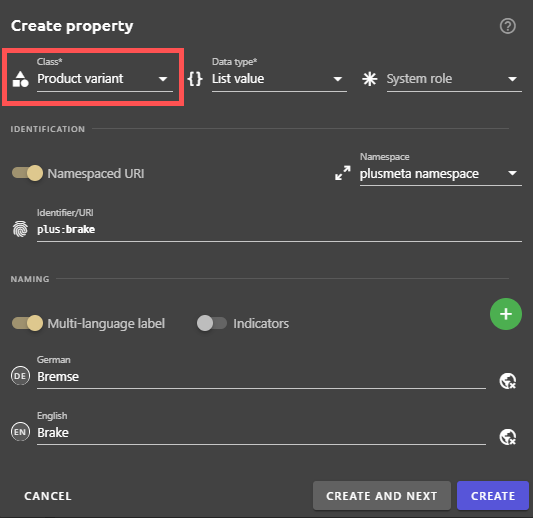 Classes of properties