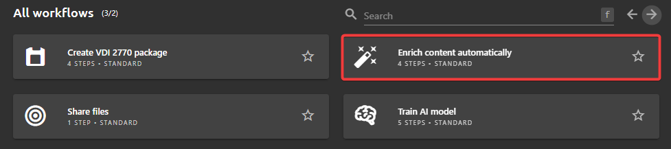 Workflow: Enrich content automatically