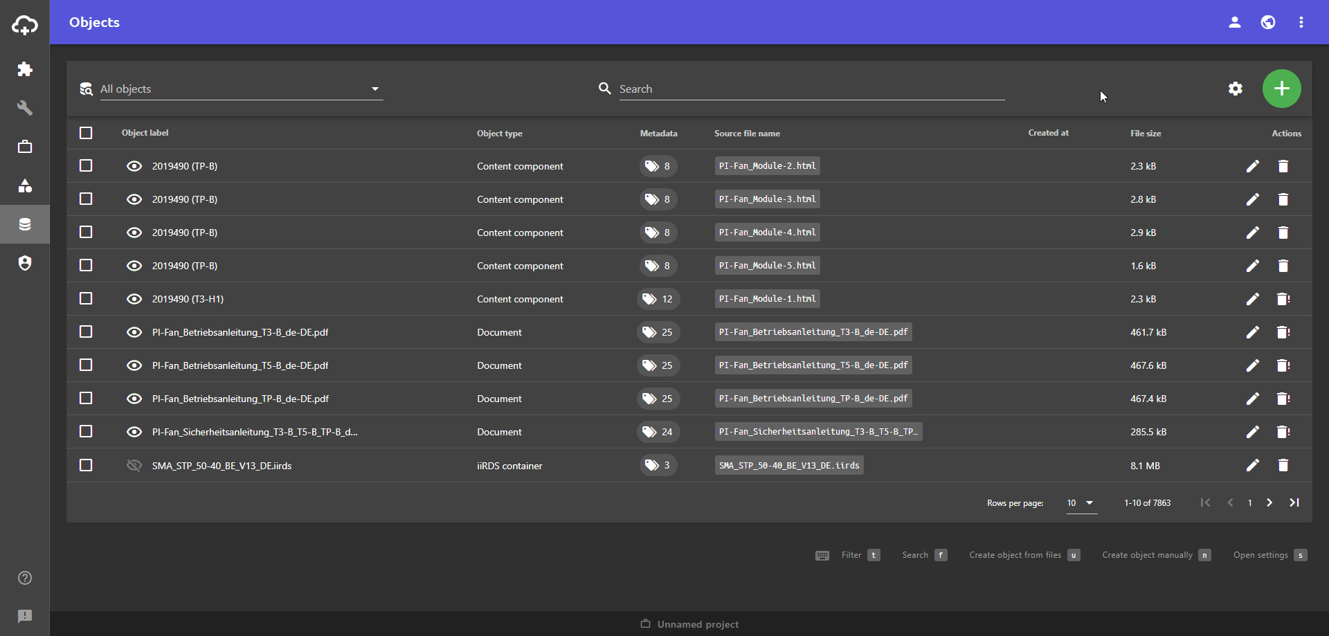 Configuration object LLM