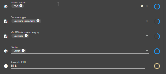 Empty metadata field