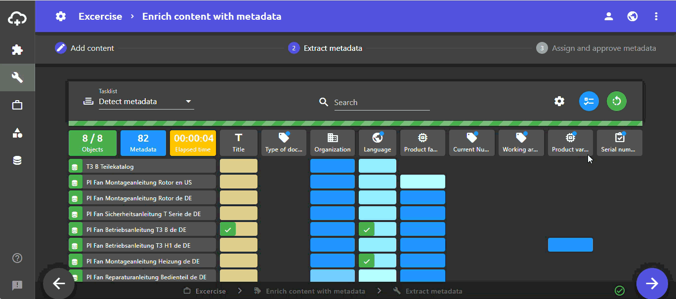 Approve and assign metadata