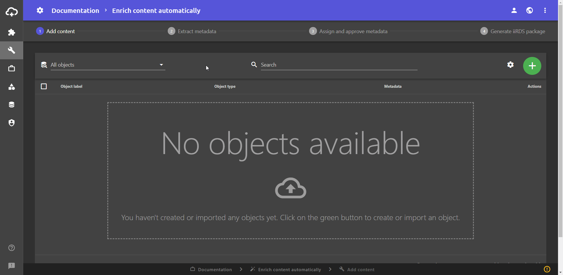 Adding objects from an project.