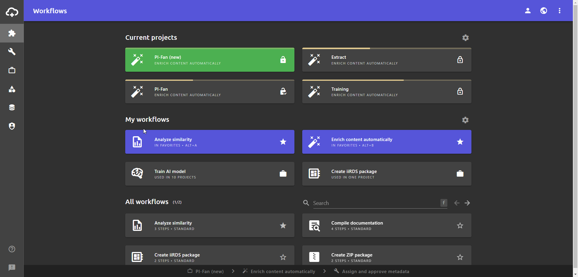 Create project specifications
