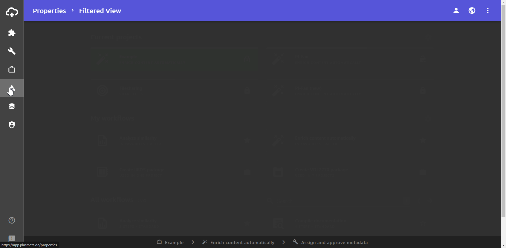 Project groups in projects