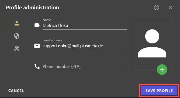 Schaltfläche zum Speichern