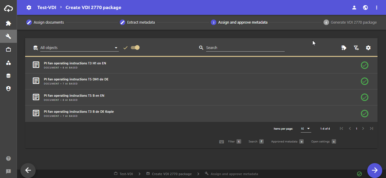 Generate VDI-2770-Package