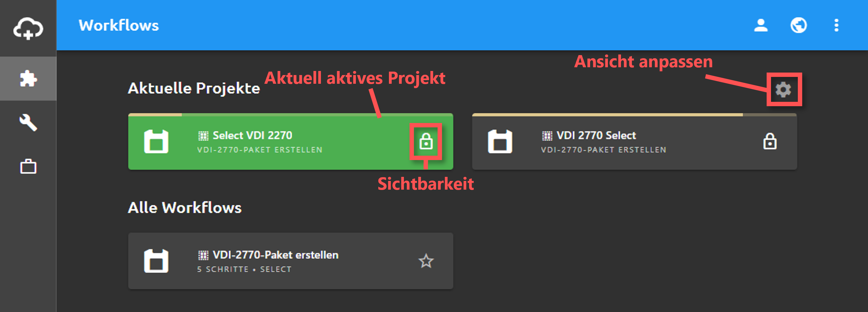 Workflow: VDI-2770-Paket erstellen